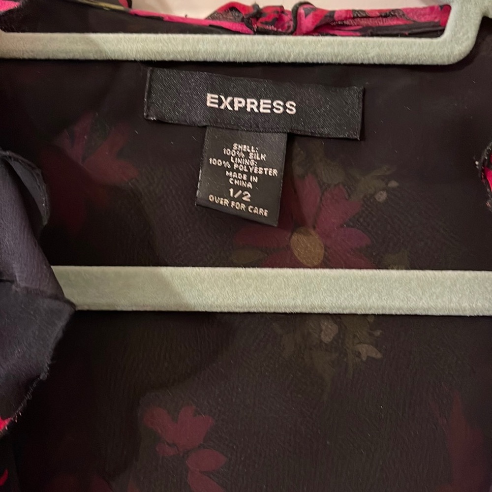 Express floral dress, size 1/2